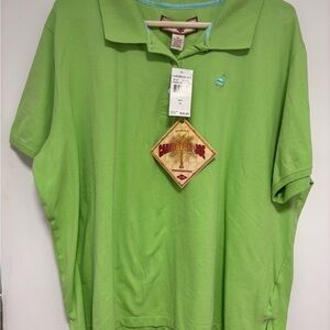 Caribbean Joe Women's Lime Green Polo Shirt